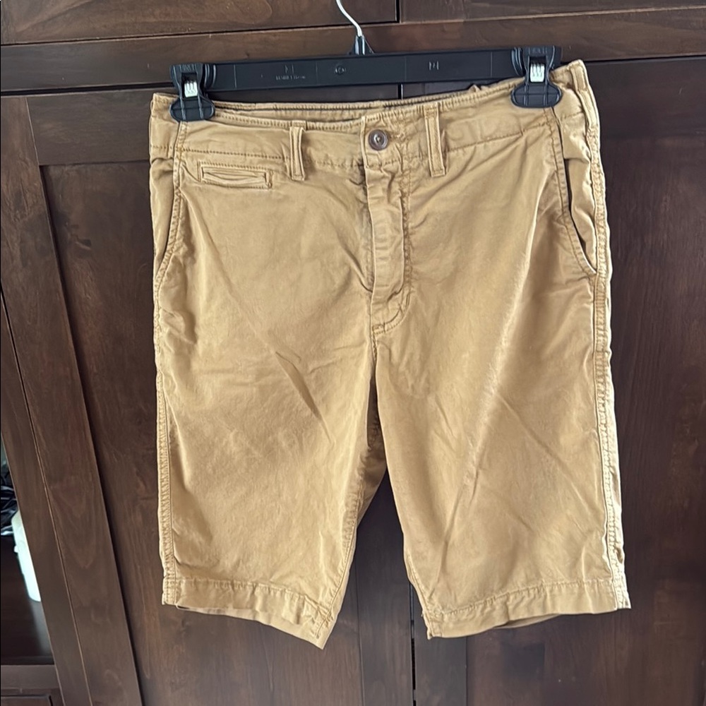 American Eagle Outfitters Tan Flat Front Shorts